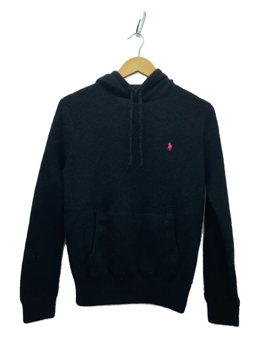 【中古】RALPH LAUREN◆パーカー/M/カシミヤ/BLK//【レディース御召しもの】