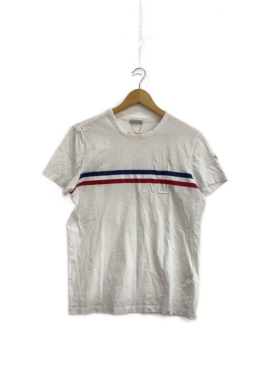 【中古】MONCLER◆プルオーバー/M/綿織物/WHT/g20918c00039【メンズウェア】
