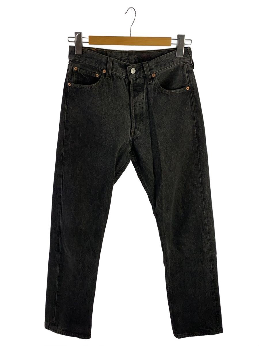 【中古】Levi’s◆90s/96年製/先染/501/引っ切り無いズボン下/29/BLK/無地/USA製/501-0658【メンズウェア】