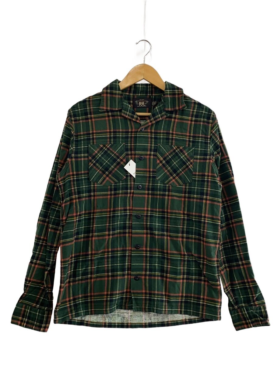 【中古】RRL◆開襟/ネルシャツ/S/コットン/GRN/チェック【メンズウェア】｜2ｎｄ STREET 店
