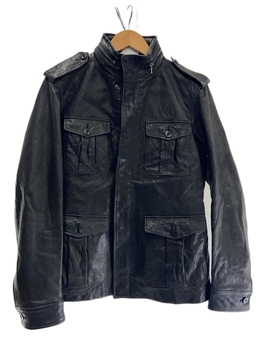 【中古】Paul Smith◆レザージャケット・ブルゾン/M/コットン/ブラック/無地/pp-MN-44716【メンズウェア】｜2ｎｄ STREET 店