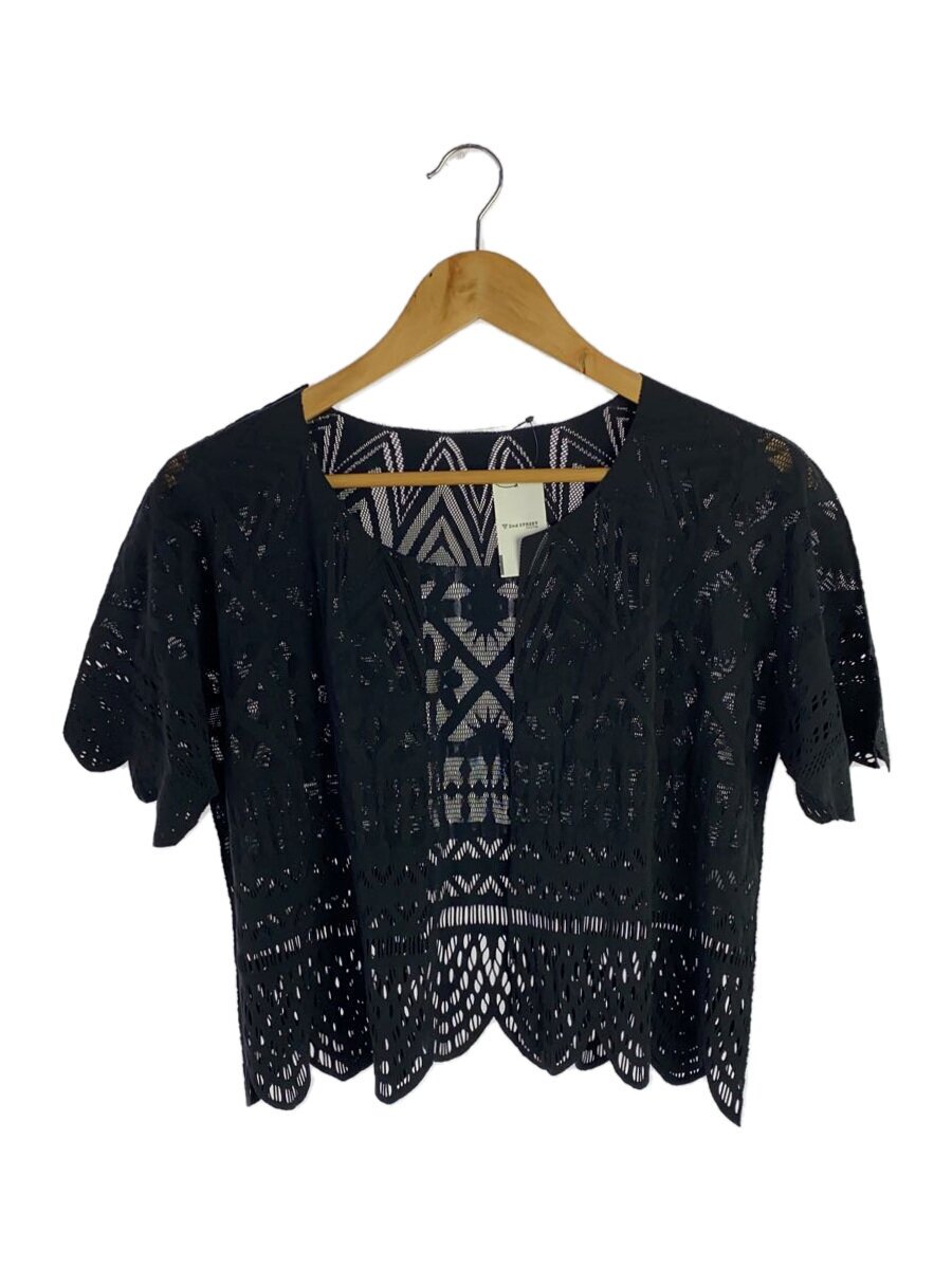 【中古】PLEATS PLEASE ISSEY MIYAKE◆トップス/3/ナイロン/BLK/無地/PP12LO943【レディース御召しもの】