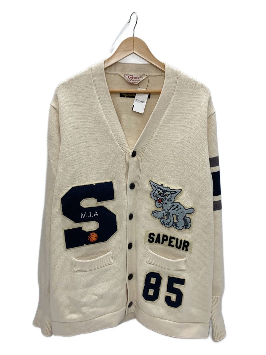 【中古】A Elegantes SAPEur◆ジレー(朦々たる)/XL/綿織物/WHT【メンズウェア】