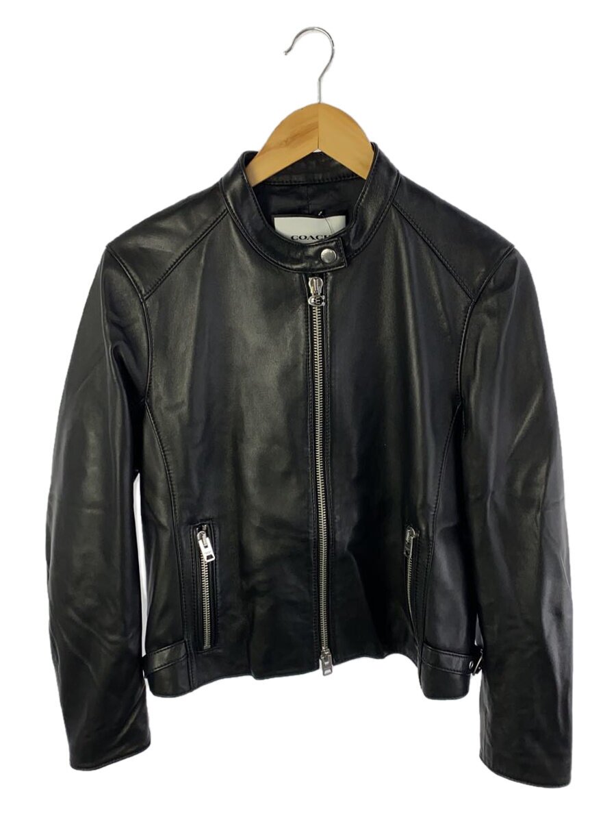 【中古】COACH◆シングルライダースジャケット/L/羊革/BLK/CB617【レディースウェア】｜2ｎｄ STREET 店