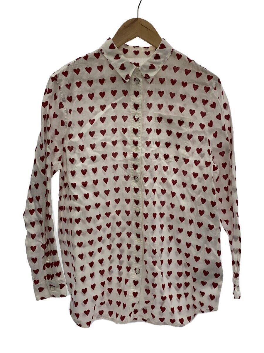 【中古】BURBERRY LONDON◆長袖プルオーバー/M/綿織物/WHT【レディースお召しもの】