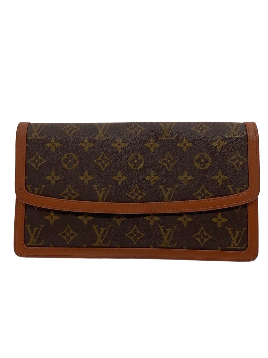 【中古】LOUIS VUITTON◆ポシェット・防波堤GM_モノグラム・帆布/PVC/BRW【御徒面子】