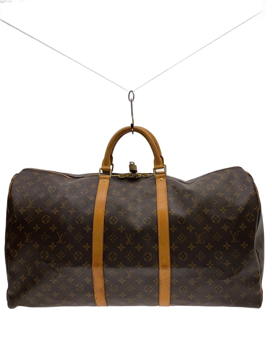 【中古】LOUIS VUITTON◆キーポル60_モノグラム・帆布/PVC/BRW/モノグラム【御徒面子】