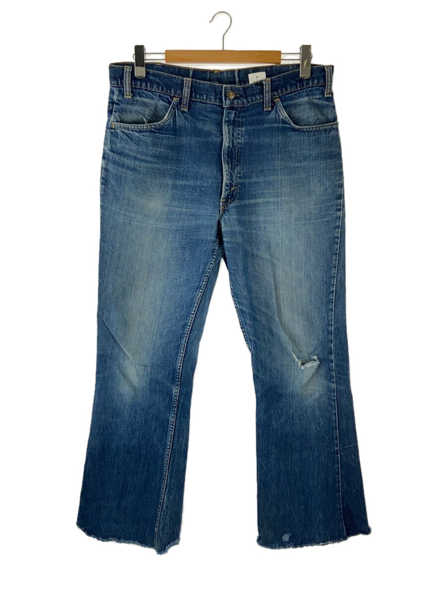 【中古】Levi’s◆70s/646/オレンジ色ため桶/名取り草裏16/カットオフ/ブーツカットパンツ/ジーンズ/インディゴ//【メンズウェア】