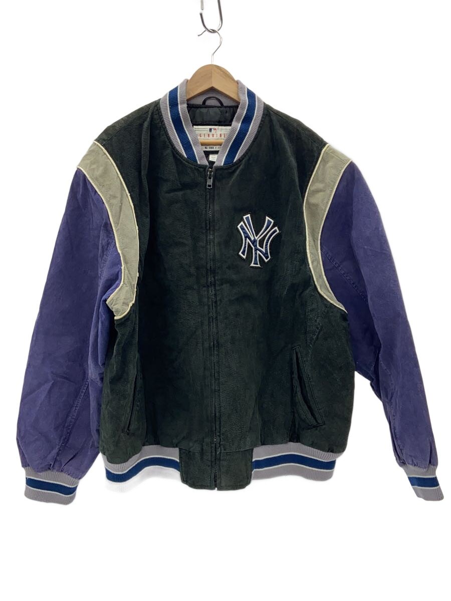 【中古】Genuine Merchandise◆New York Yankees/スタジャン/XXL/レザー/BLK/袖切替部分レザー割れ有【メンズウェア】|2nd STREET 店