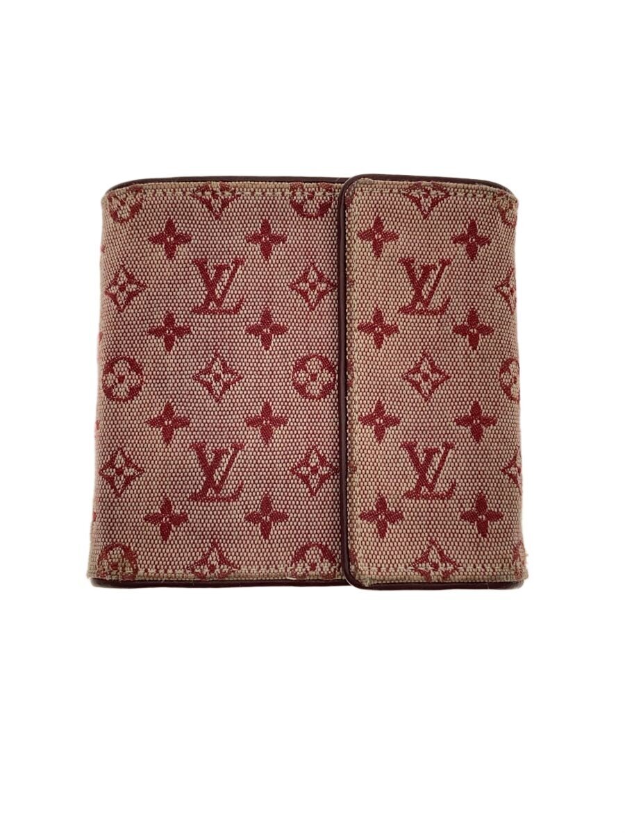【中古】LOUIS VUITTON◆ポルト・ビエ・カルト・クレディ・モネ_モノグラム・ミニ/キャンバス/PNK/総柄/レディース【服飾雑貨他】