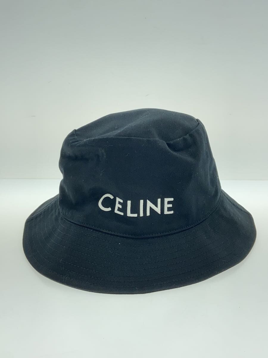 【中古】CELINE◆井戸釣瓶かぶり笠/L/綿織物/BLK/メンズ/2AUO4968P.38UB【服飾雑貨他】