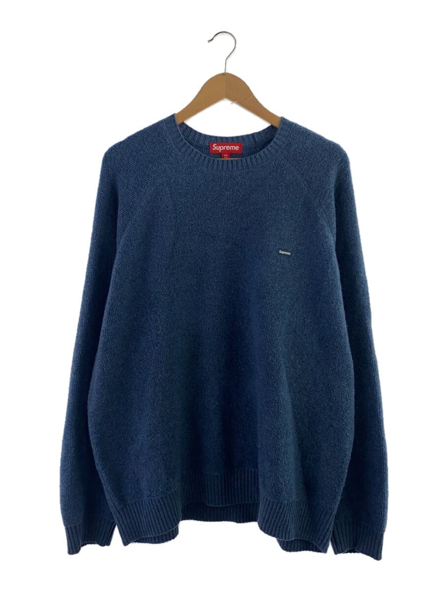 【中古】Supreme◆編み物・プルオーバー(朦々たる)/XXL/羊毛/青碧【メンズウェア】