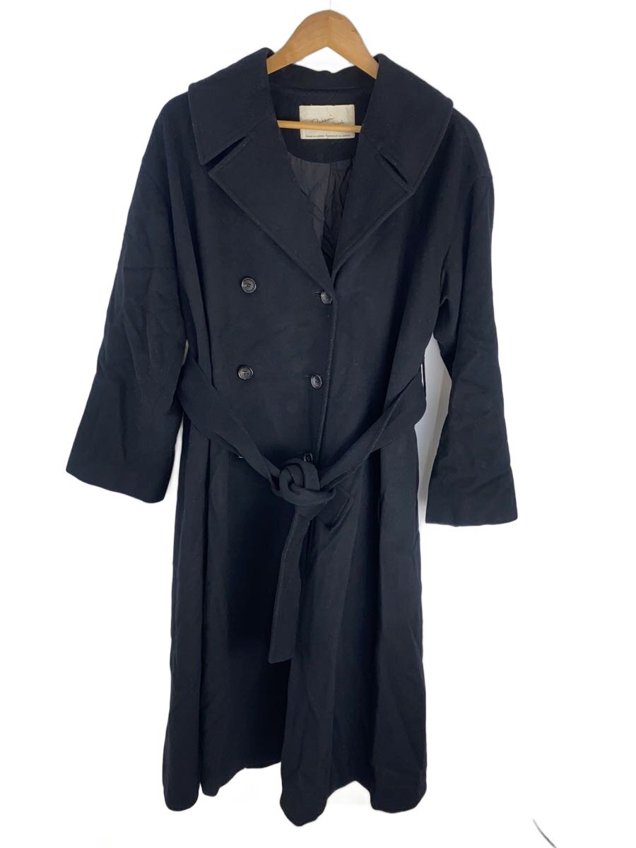 【中古】Dessin de Mode◆厚地の外套/2/羊毛/BLK/12DCT-09W801-ST//【レディースお召しもの】