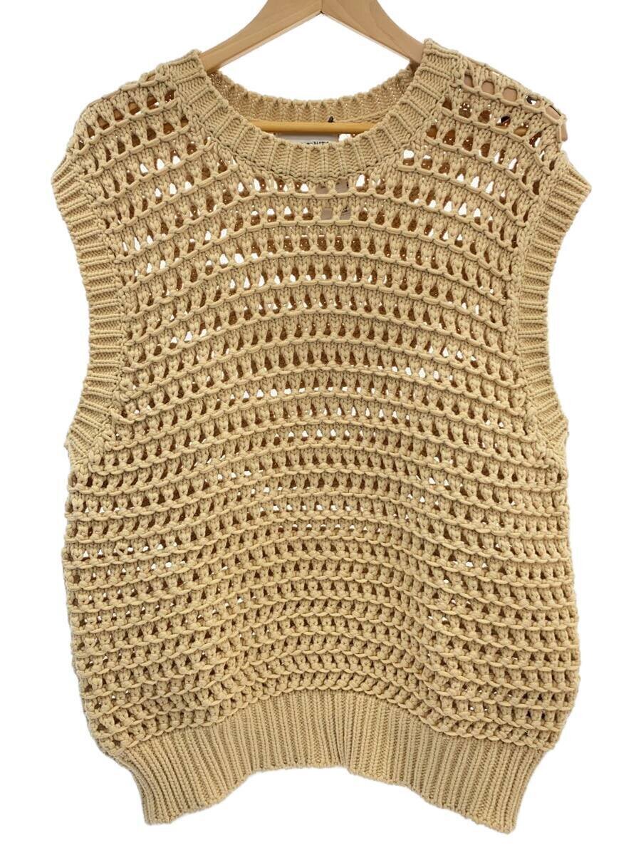 【中古】SAGENATION◆編み物より良い(朦々たる)/M/綿織物/IVO/S048/HATCHI VEST//【メンズウェア】