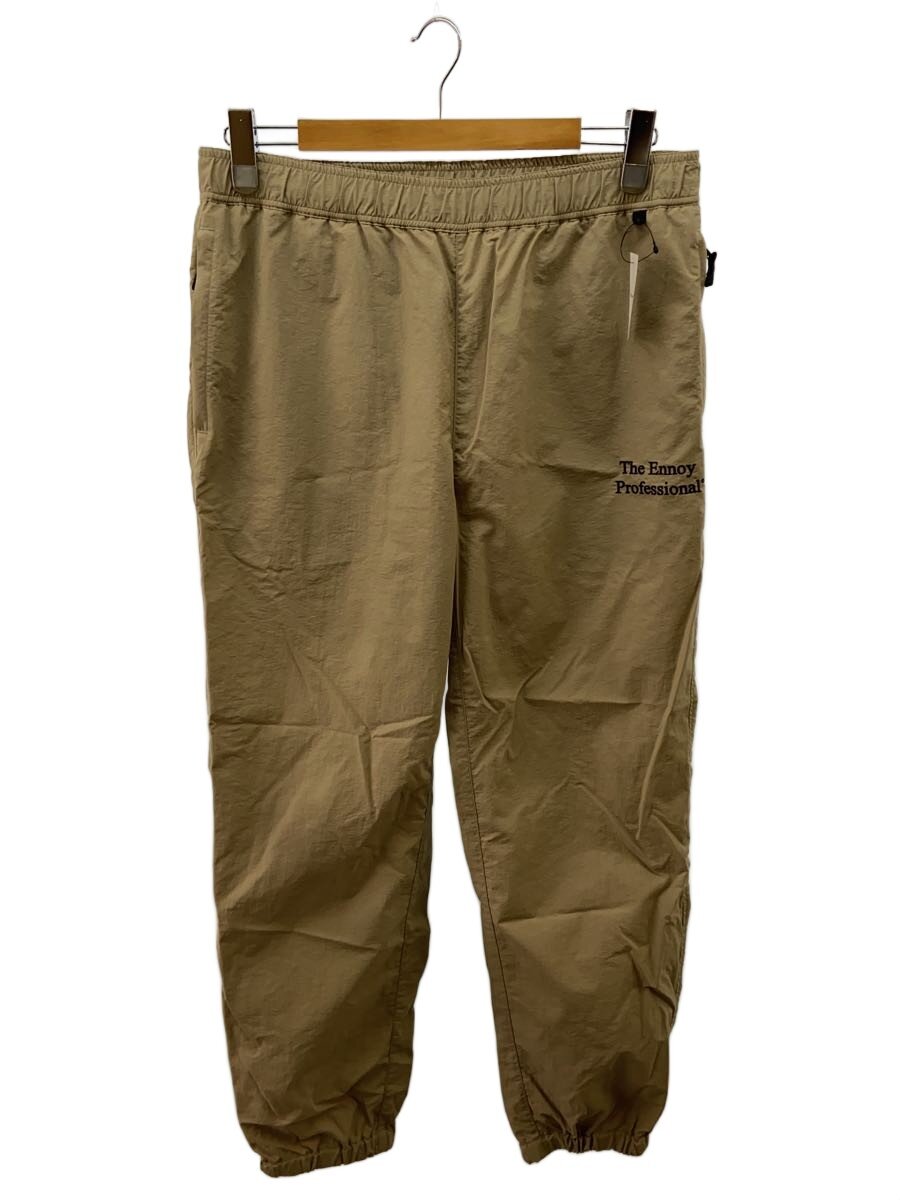 【中古】the ennoy professional◆21AW/×理髪師私物/Nylon Pants/ロゴタイプ刺しゅう/下つ方/L/ナイロン/BEG//【メンズウェア】
