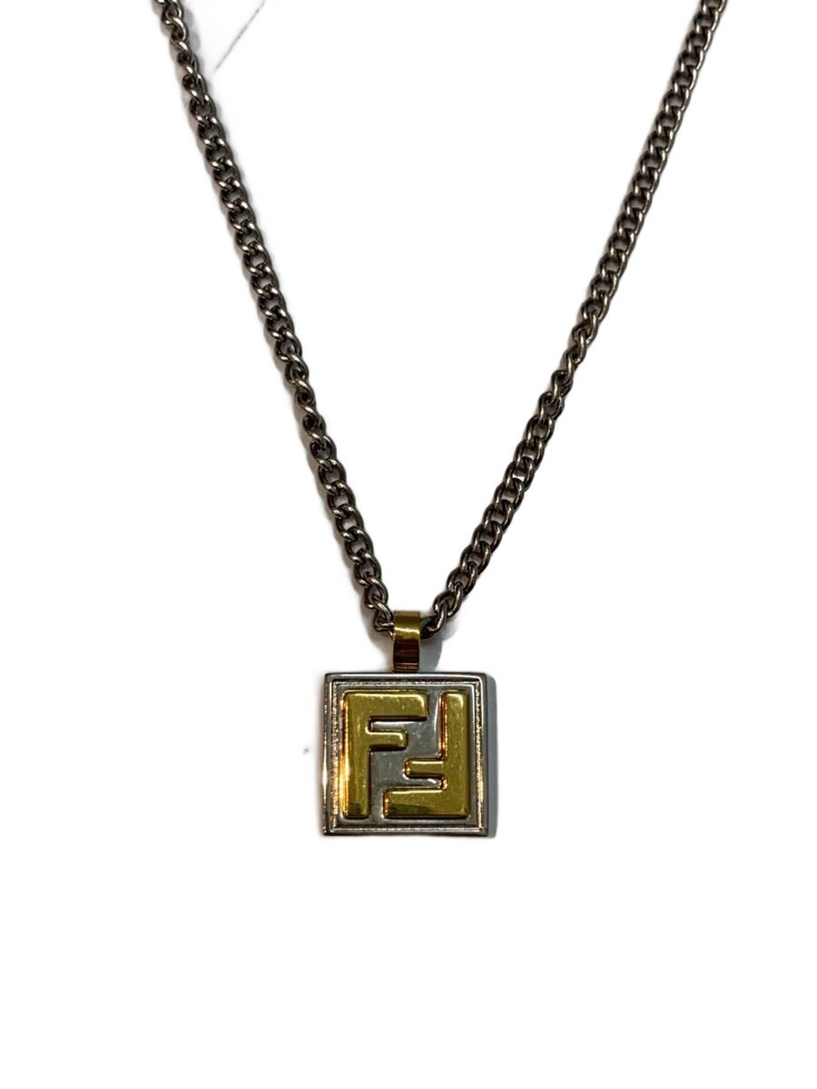 【中古】FENDI◆首飾り/--/しろがね色/とっ始め有/レディース【服飾雑貨他】