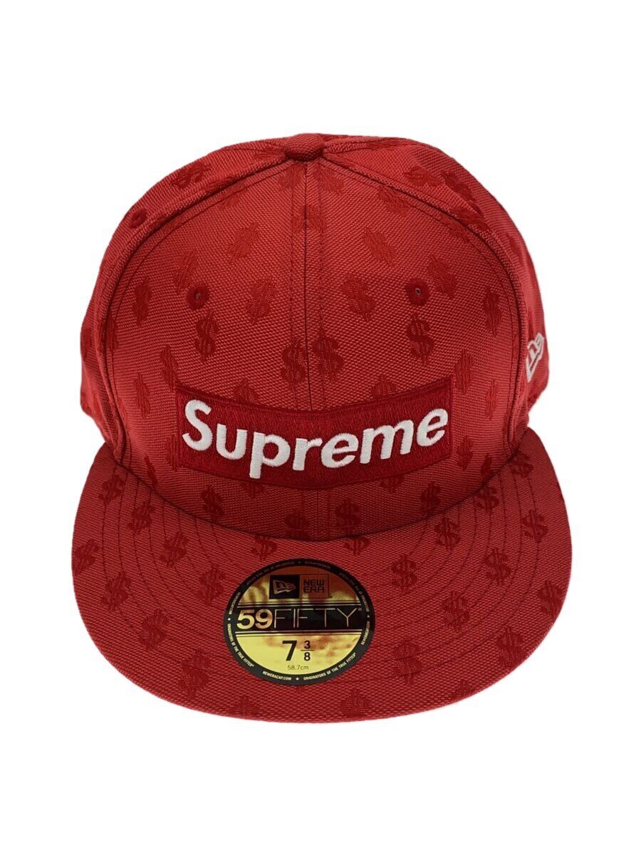 【中古】Supreme◆旗がしら/7 3/8/ポリエステル/RED/総柄/メンズ【服飾雑貨他】
