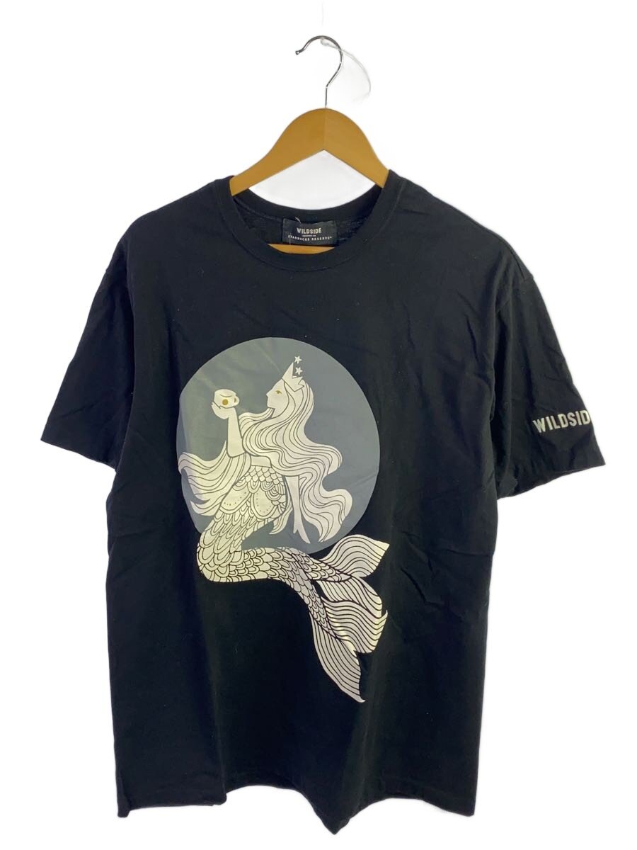 【中古】WILDSIDE YOHJI YAMAMOTO◆プルオーバー/4/綿織物/BLK/SS-T97-003-2-04/STARBUCKS RESERVE【メンズウェア】