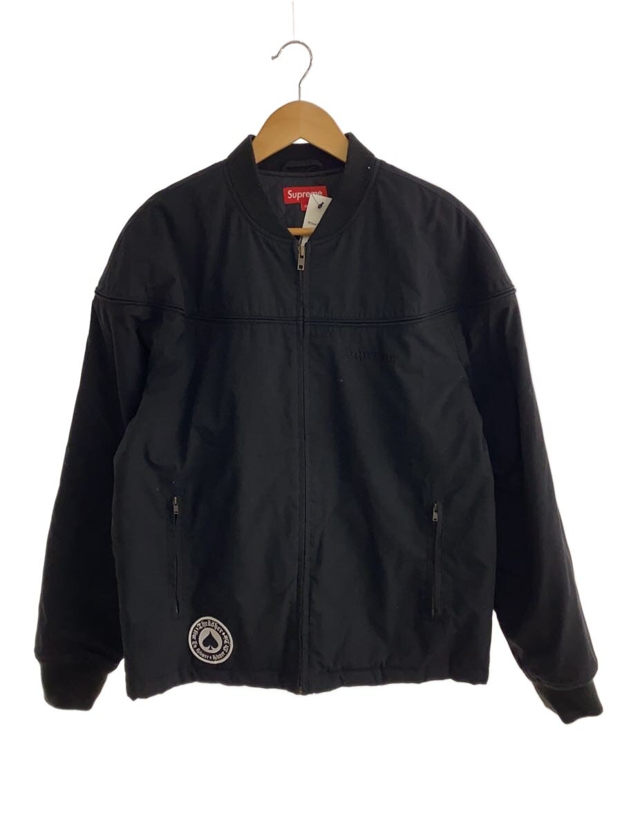 【中古】Supreme◆17SS THRASHER Poplin Crew Jacket/M/黒いこと【メンズウェア】