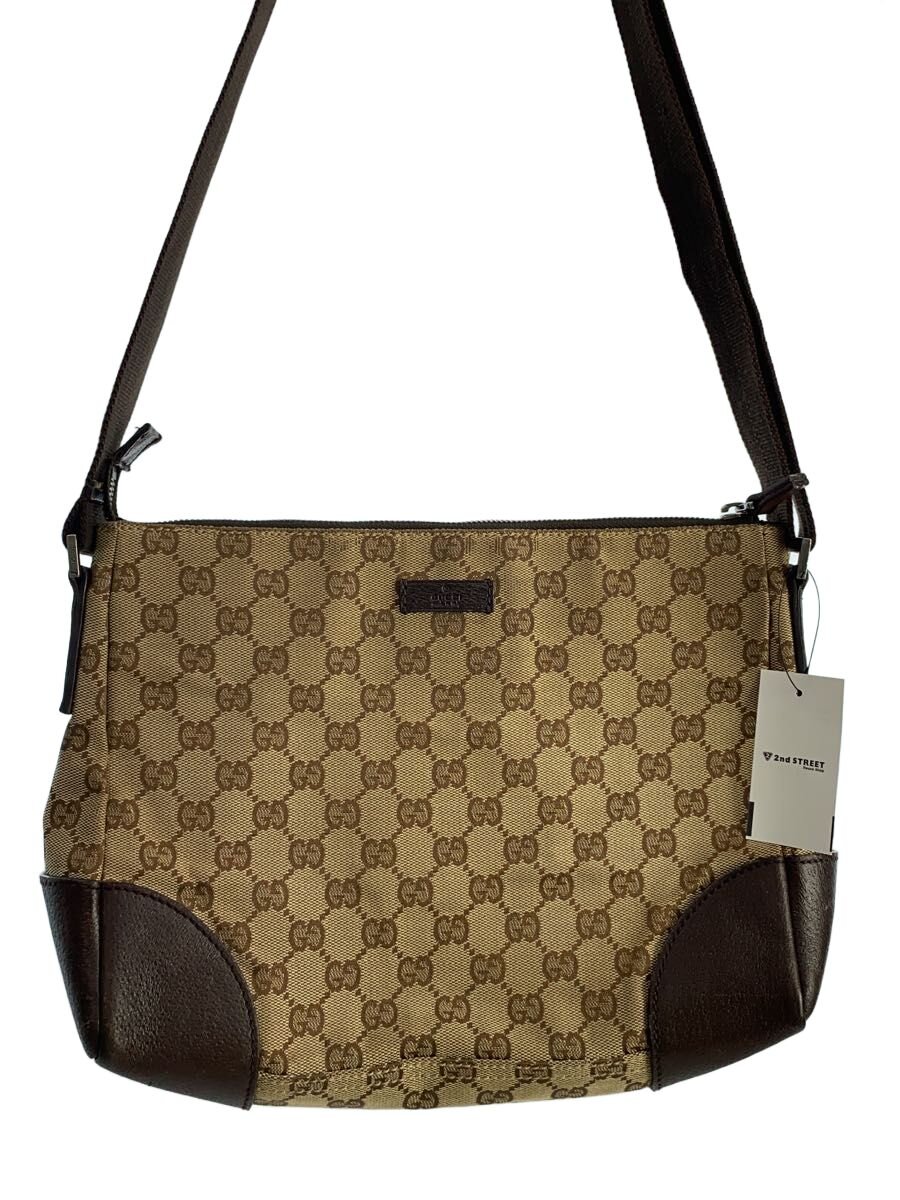 【中古】GUCCI◆ショルダーバッグ_GGキャンバス/キャンバス/BRW【バッグ】｜2ｎｄ STREET 店