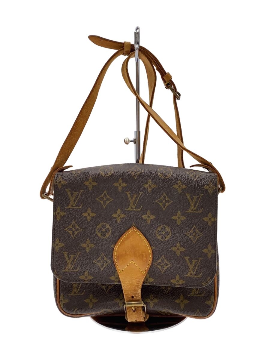 【中古】LOUIS VUITTON◆カルトシエールGM_モノグラム・帆布/PVC/BRW【御徒面子】