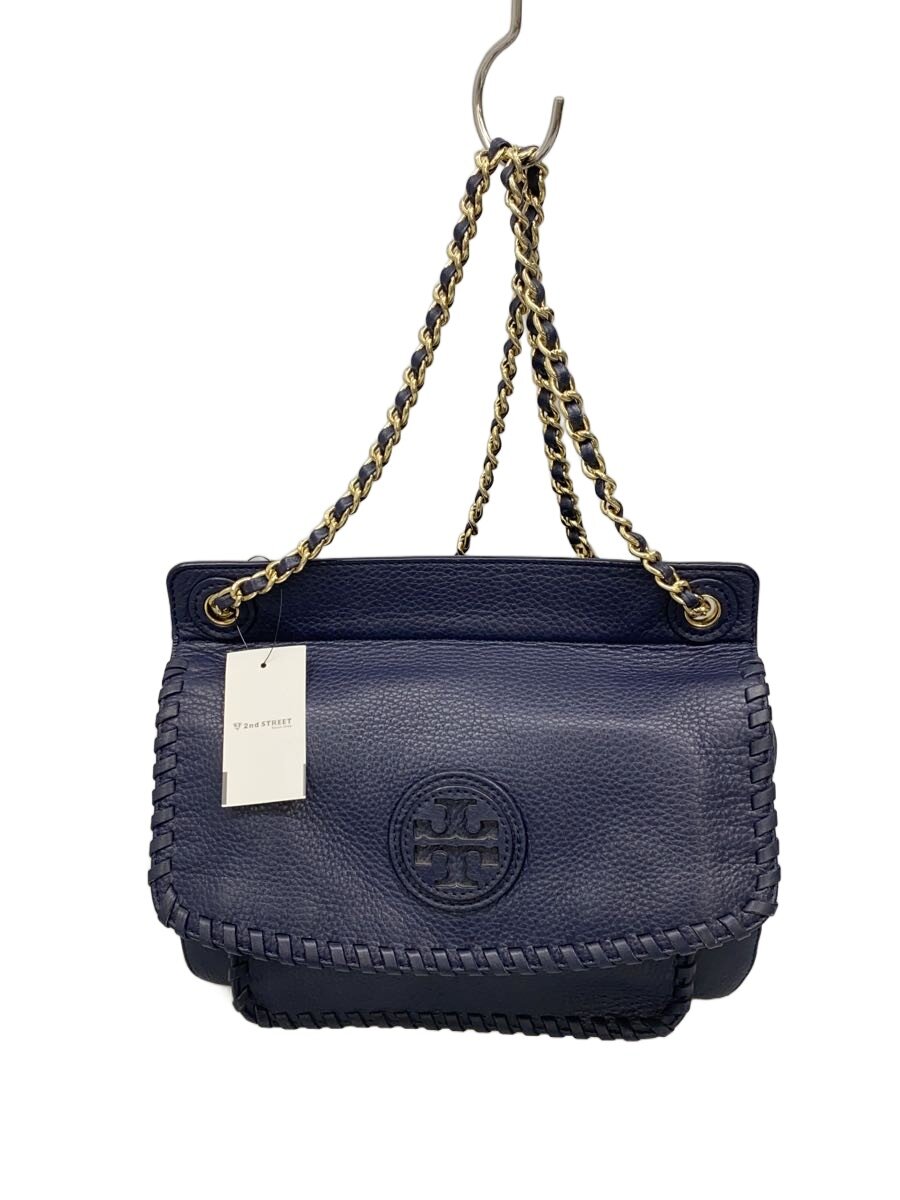 【中古】TORY BURCH◆ショルダーバッグ/レザー/NVY/無地/HST036【バッグ】｜2ｎｄ STREET 店