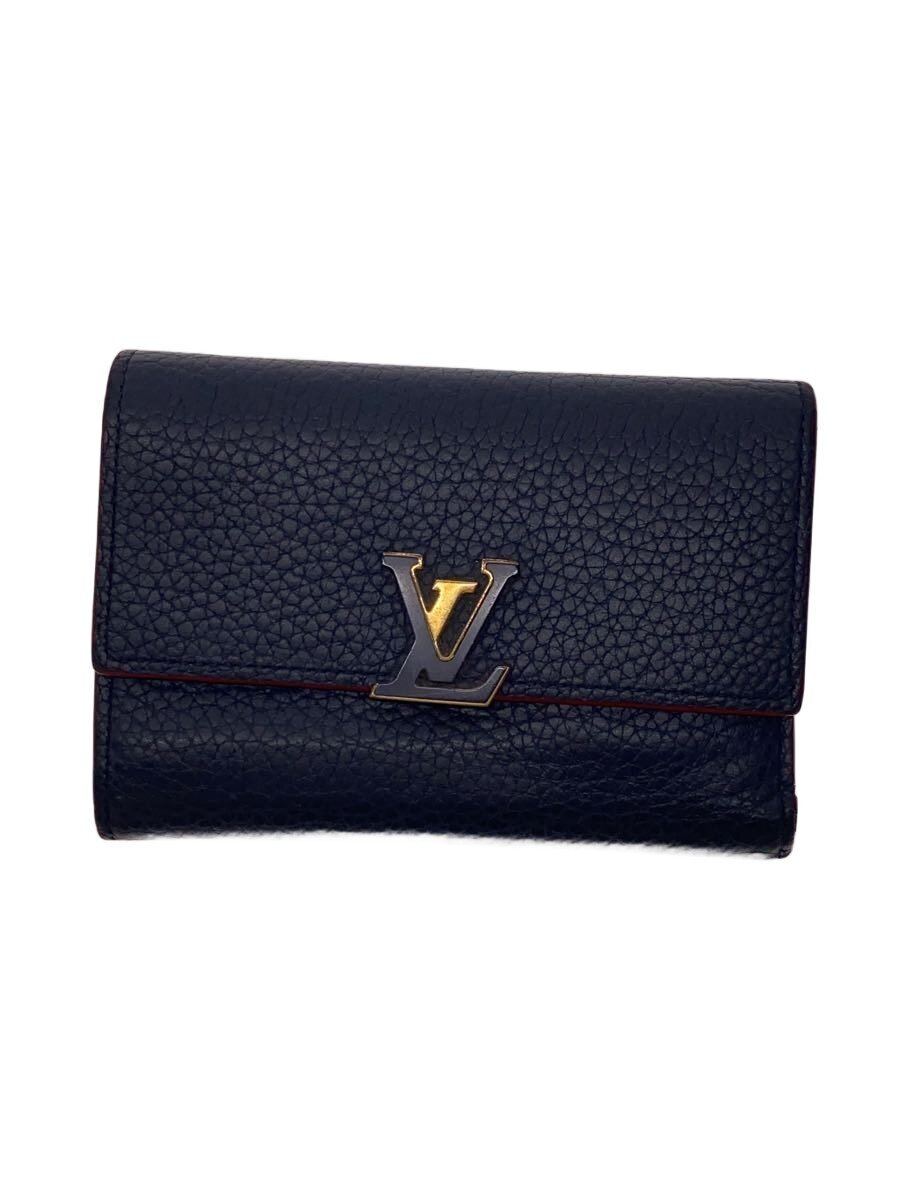 【中古】LOUIS VUITTON◆ポルト・フォイユ・カプシーヌ・コンパクト_トリヨン/牛革/NVY/メンズ【服飾雑貨他】｜2ｎｄ STREET 店