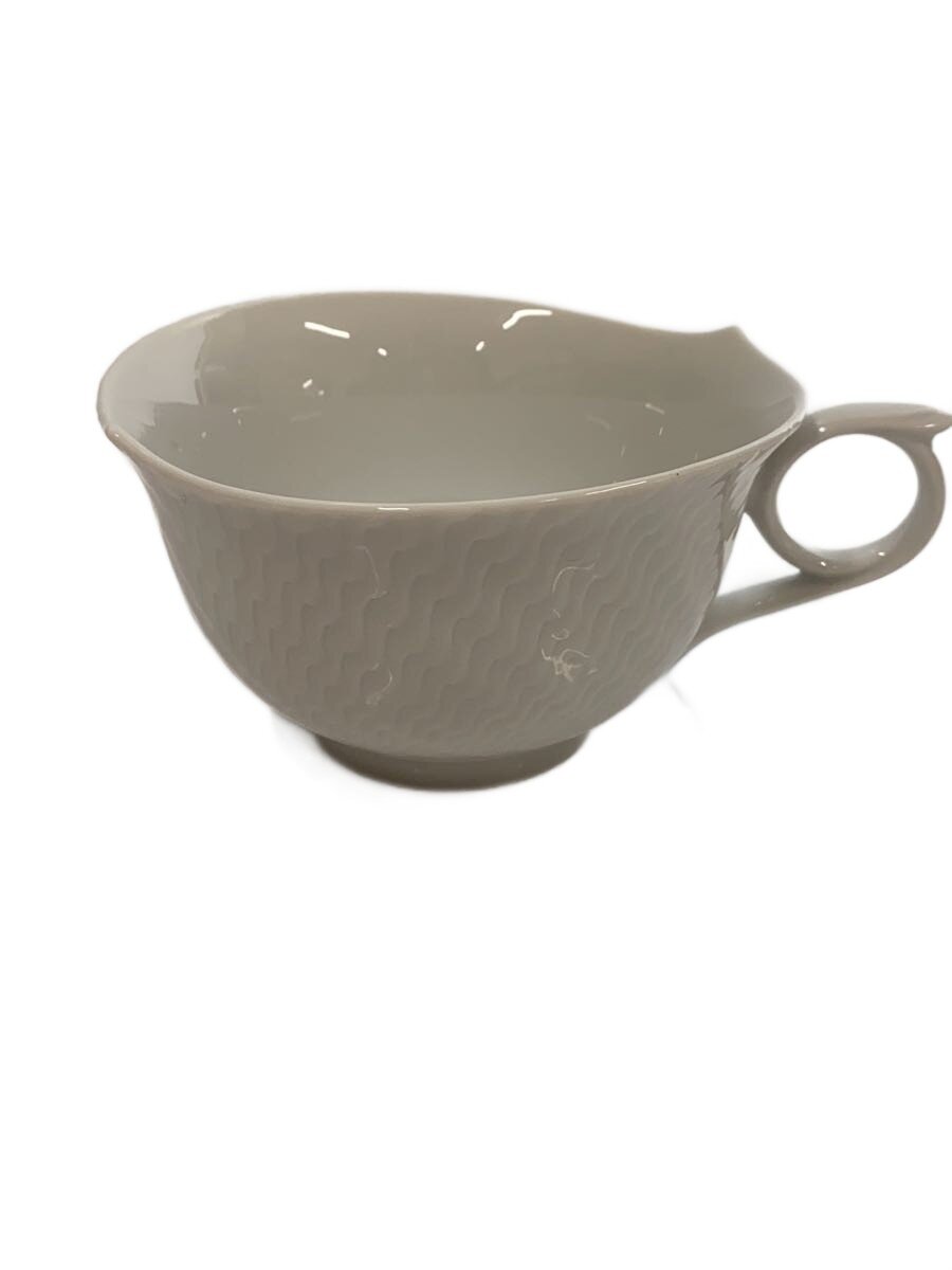 【中古】Meissen◆カップ&ソーサー/WHT【キッチン用品】