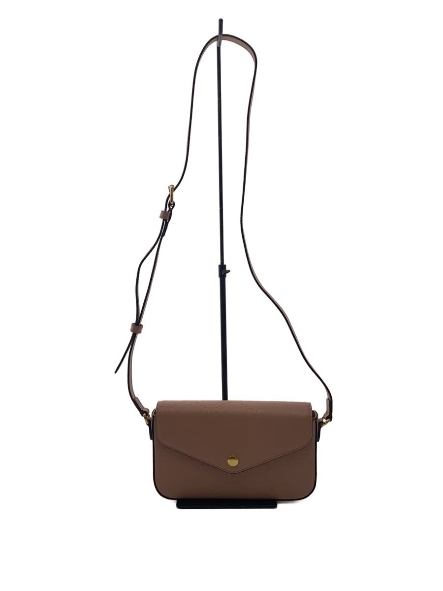 【中古】GUCCI◆GG 百貨店ミニ ショルダーバッグ/なめし革/サクラ色【御徒面子】