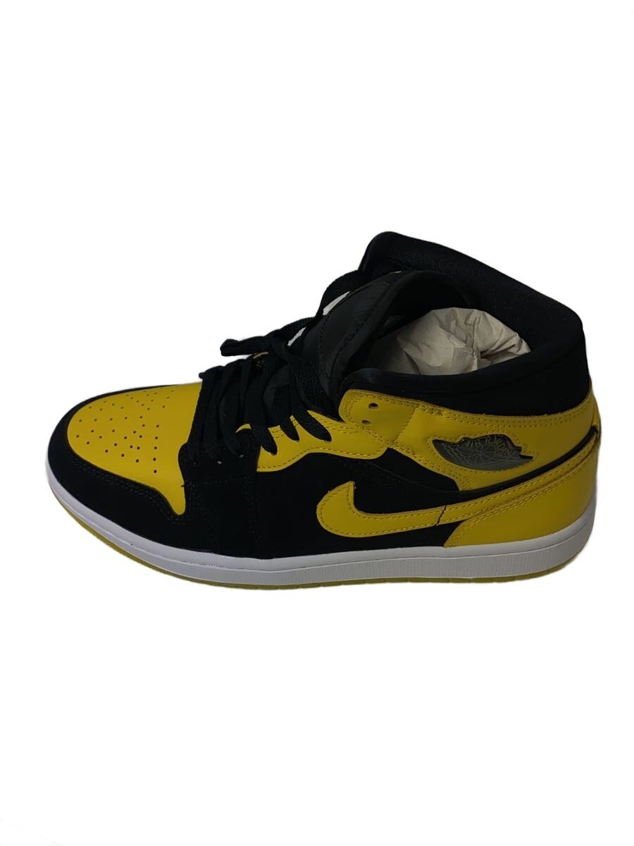 【中古】NIKE◆AIR JORDAN 1 MID SE_大気圏 ジョーダン 1 MID SE/27.5糎/YLW【シューズ】