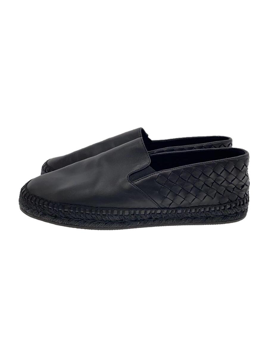 【中古】BOTTEGA VENETA◆シューズ/40/BLK/なめし革【シューズ】