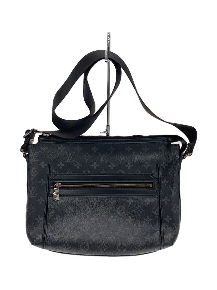 【中古】LOUIS VUITTON◆オディセ・メッセンジャーPM_モノグラム・エクリプス_BLK/PVC/BLK/総柄【御徒面子】