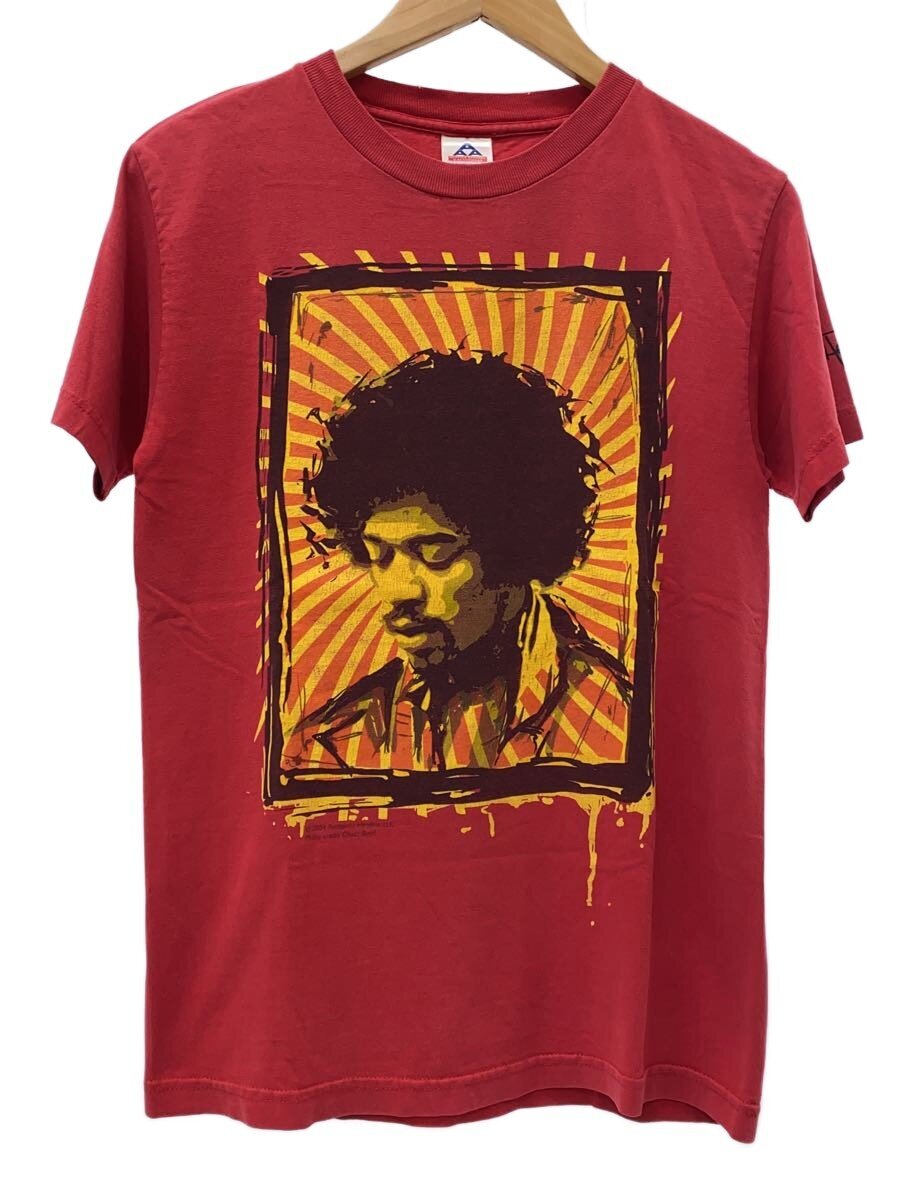 【中古】ALSTYLE◆00s/Jimi Hendrix/ジミヘンドリックス_刷り上げるプルオーバー/S/綿織物/赤いこと【メンズウェア】