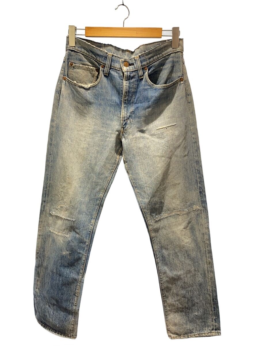 【中古】Levi’s◆70s/73年10月/505e/赤耳/スレーキスタンプ/ジーンズ/BLU/505-0217//【メンズウェア】