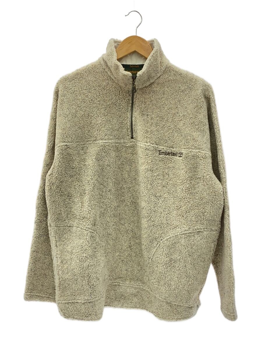 【中古】Timberland◆トップス/S/フリース/ポリエステル/BEG/無地【メンズウェア】