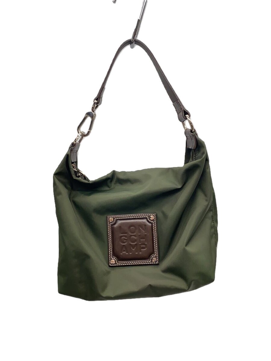 【中古】LONGCHAMP◆ロンシャン/ハンドバック/ポリエステル/緑であること/無地/2596427002【御徒面子】