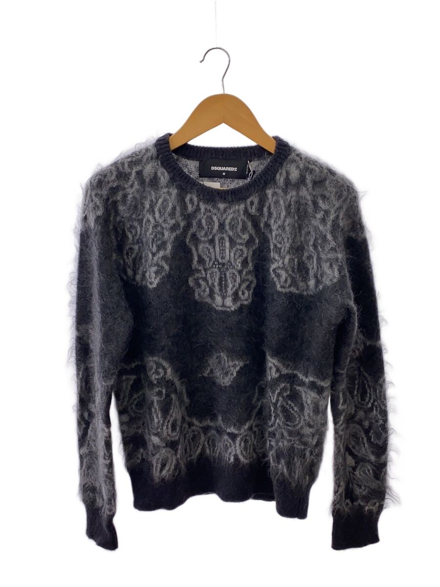 【中古】DSQUARED2◆編み物・スウェーター(朦々たる)/M/モヘヤ/GRY/S71HA0833 S16463【メンズウェア】