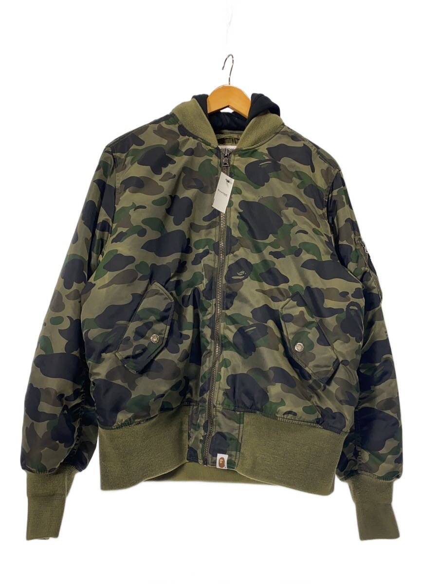 【中古】A BATHING APE◆グラフィックボンバージャケット/ブルゾン/M/ポリエステル/KHK/カモフラ/001HJK801307M【メンズウェア】｜2ｎｄ STREET 店