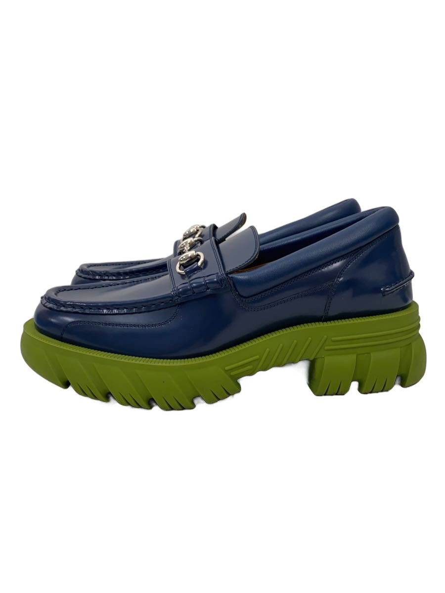 【中古】GUCCI◆ホースビット厚底ローファー/UK7.5/NVY/レザー/658822【シューズ】｜2ｎｄ STREET 店 27,720円