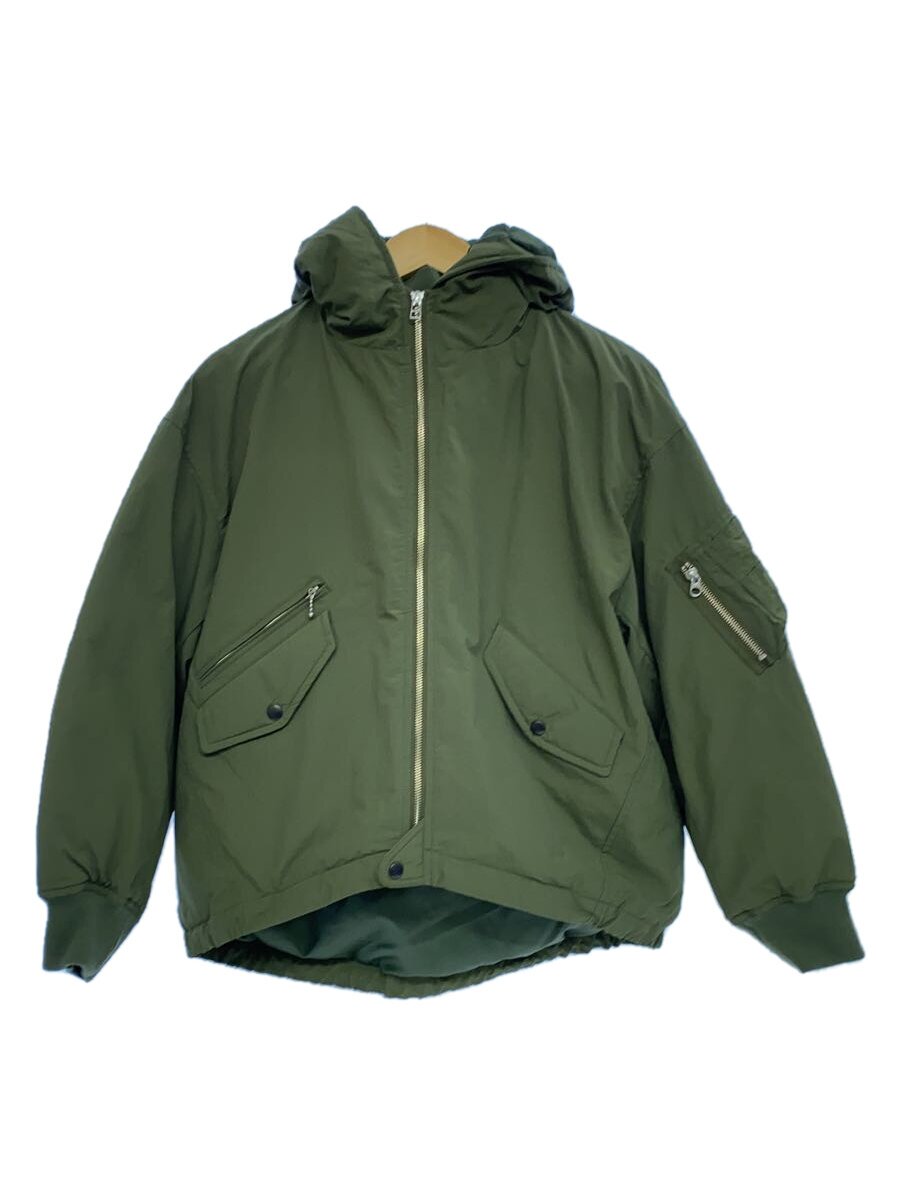 【中古】JOHN BULL◆撥水シンサレートフーデッドパフブルゾン/上衣/M/ポリエステル/KHK/無地【レディース御召しもの】