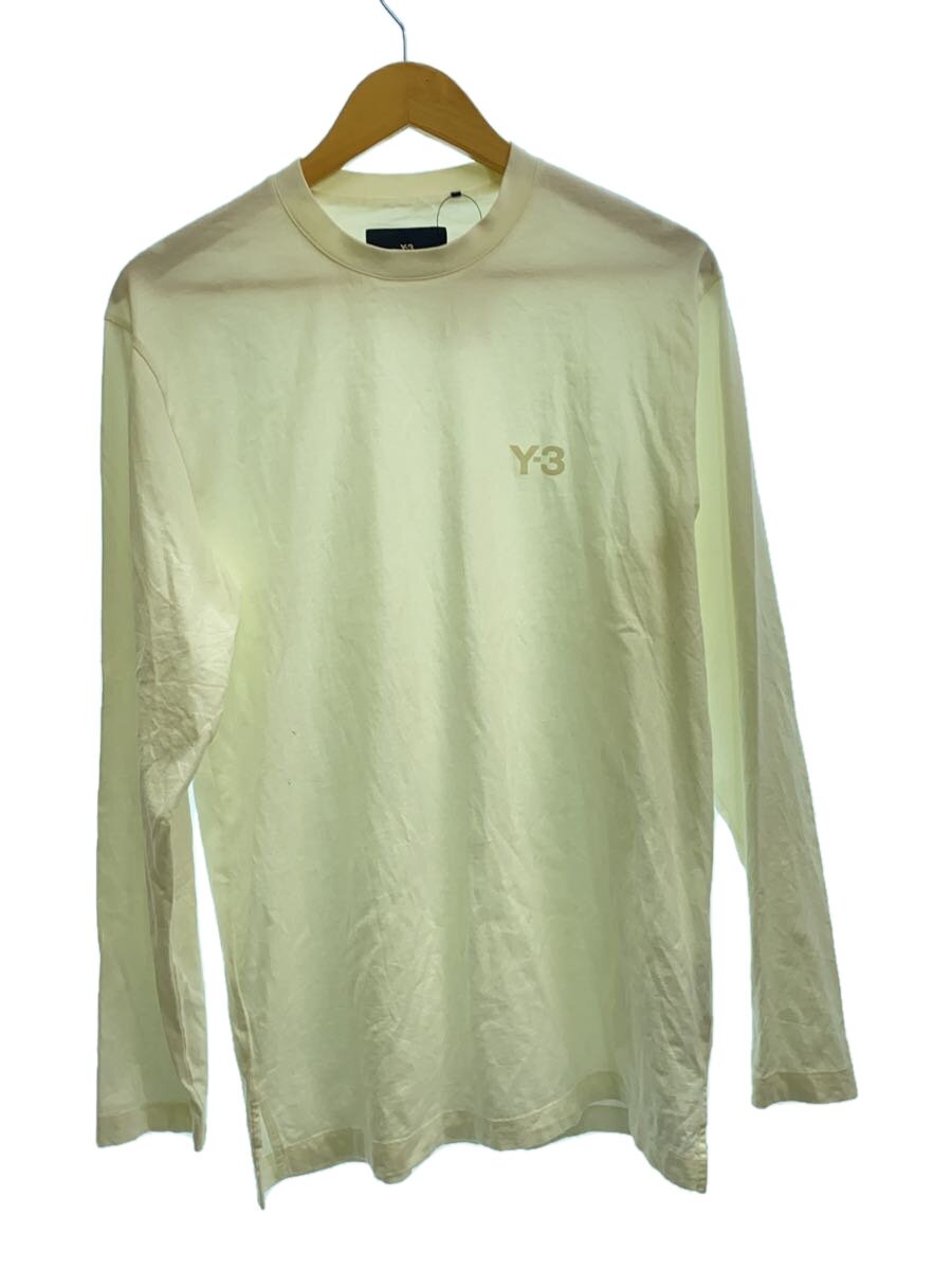 【中古】Y-3◆LS TEE/長袖プルオーバー/XS/綿織物/WHT/IV8231【メンズウェア】