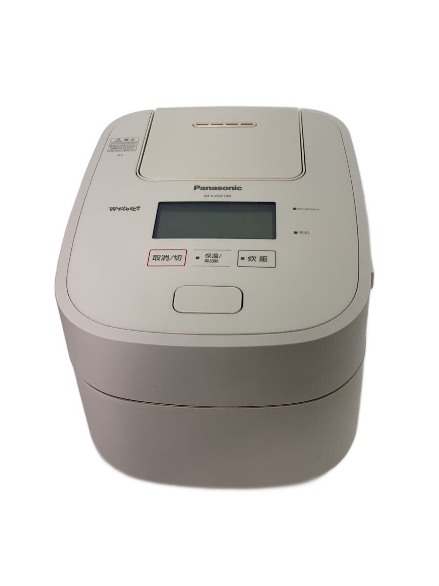 【中古】Panasonic◆炊飯器 SR-CVSX100-W//【家電・視覚的・オーディオ】