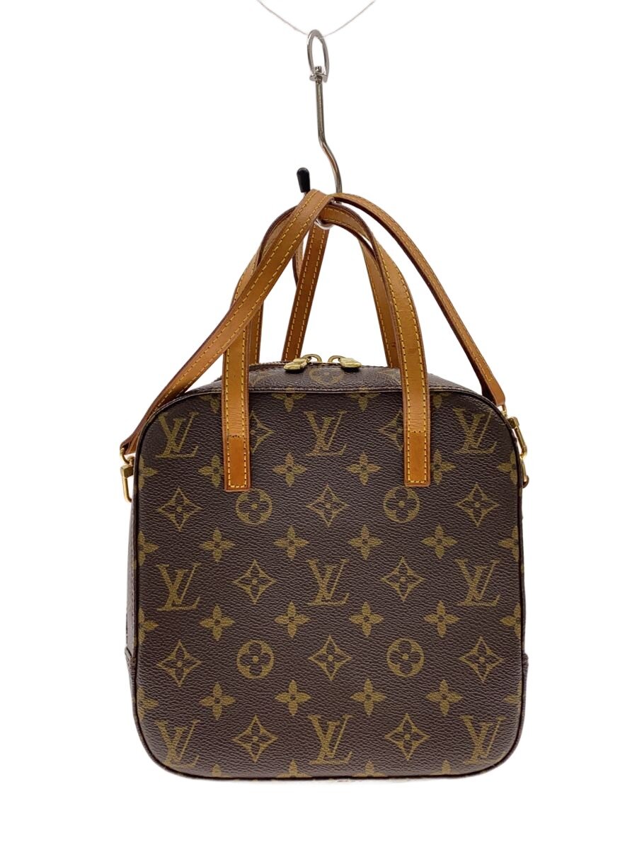 【中古】LOUIS VUITTON◆スポンティーニ_モノグラム・帆布/PVC/BRW【御徒面子】