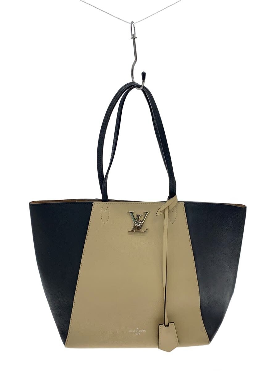 【中古】LOUIS VUITTON◆ロックミー・カバ/牛皮/BEG【御徒面子】