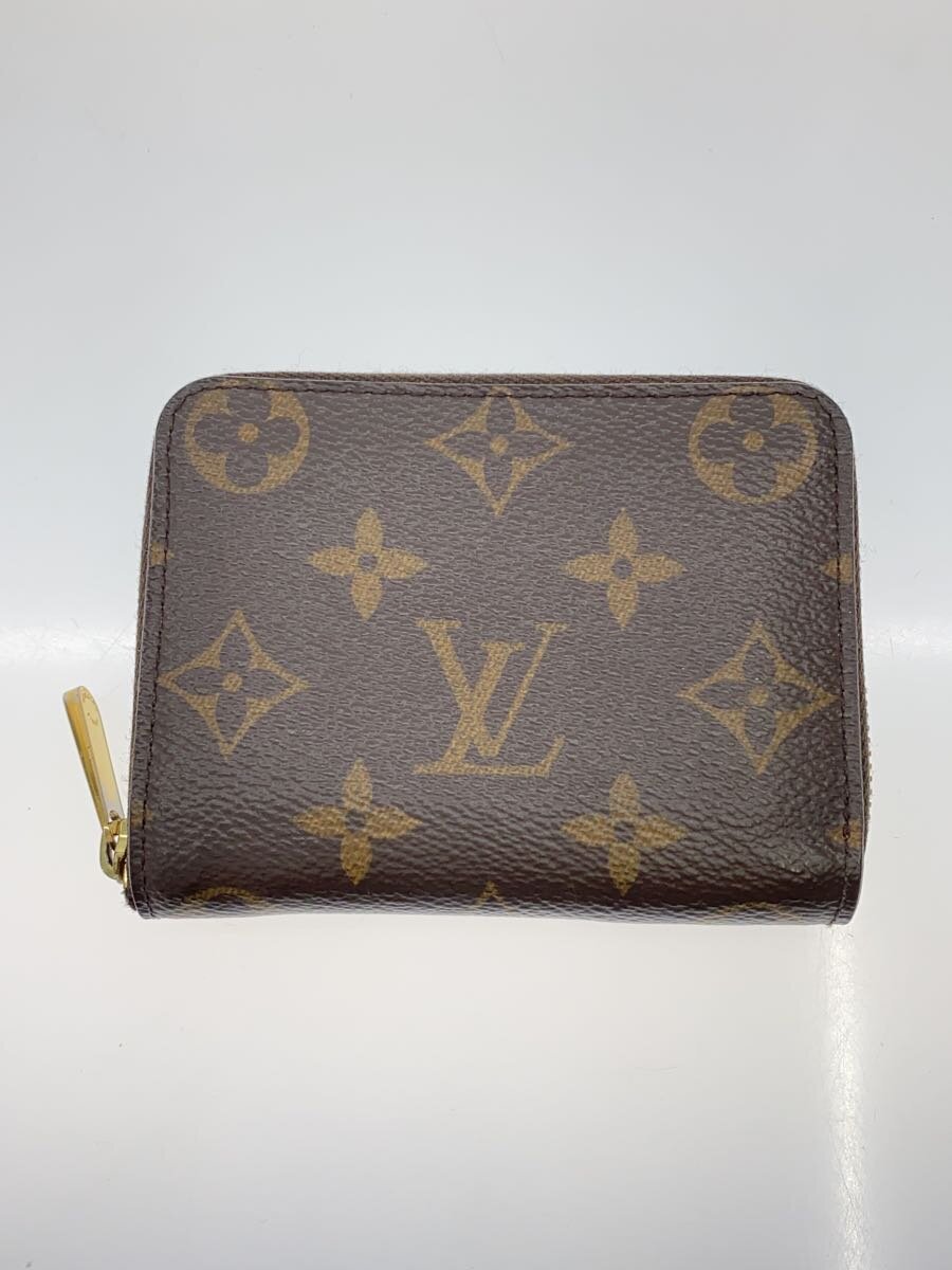【中古】LOUIS VUITTON◆ジッピー・コインパース_モノグラム・キャンバス/PVC/BRW/モノグラム/レディース【服飾雑貨他】