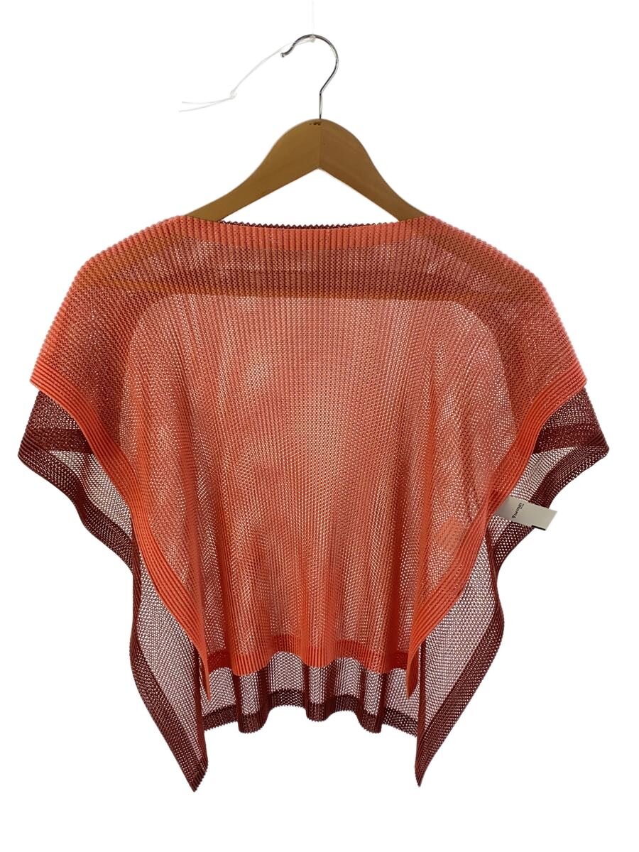【中古】PLEATS PLEASE ISSEY MIYAKE◆■SHEER SQUARE/--/ポリエステル/PNK/PP51FK442//【レディース御召しもの】
