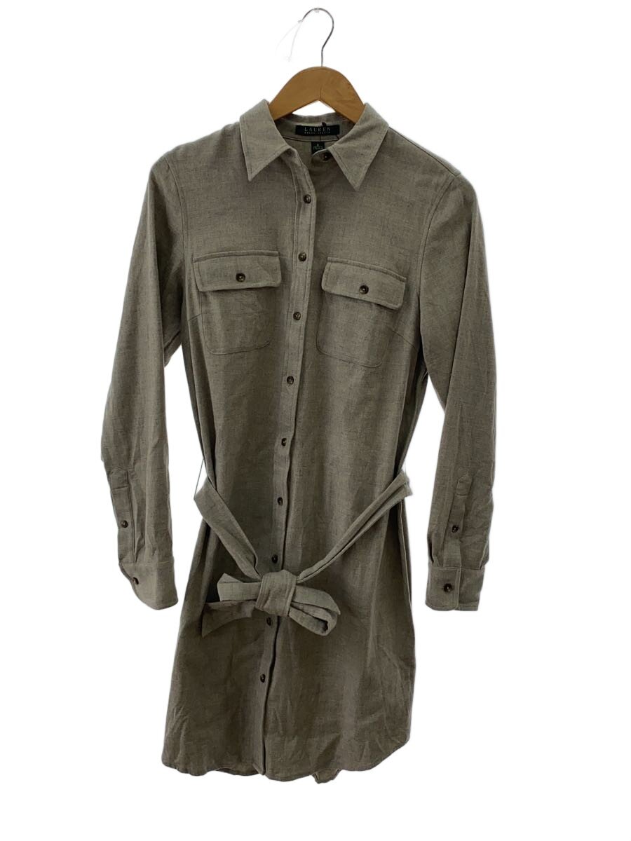 【中古】LAUREN RALPH LAUREN◆プルオーバー衣装/8/羊毛/GRY/無地【レディース御召しもの】