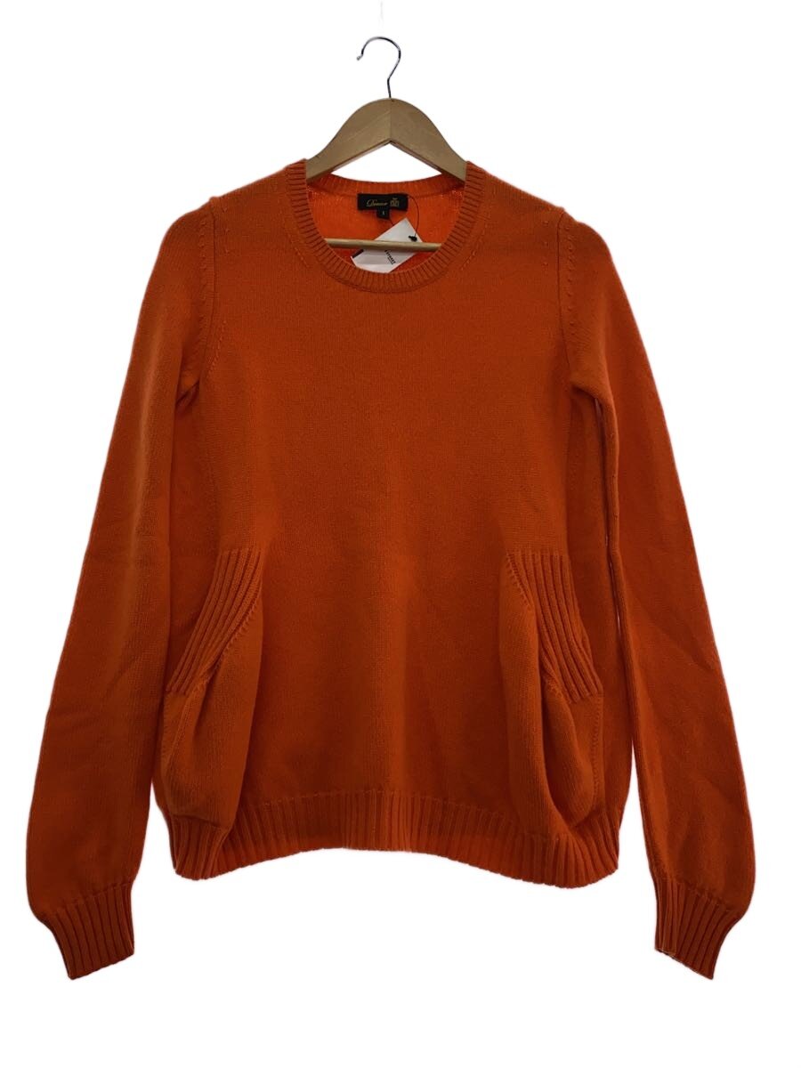 【中古】DRAWER◆編み物・プルオーバー(朦々たる)/1/カシミヤ/ORN/6513-106-0371//【レディース御召しもの】