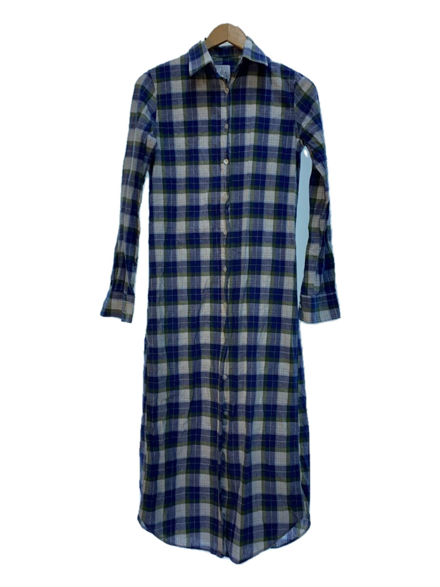 【中古】STELLA JEAN/長袖ワンピース/38/コットン/BLU/チェック//【レディースウェア】｜2ｎｄ STREET 店