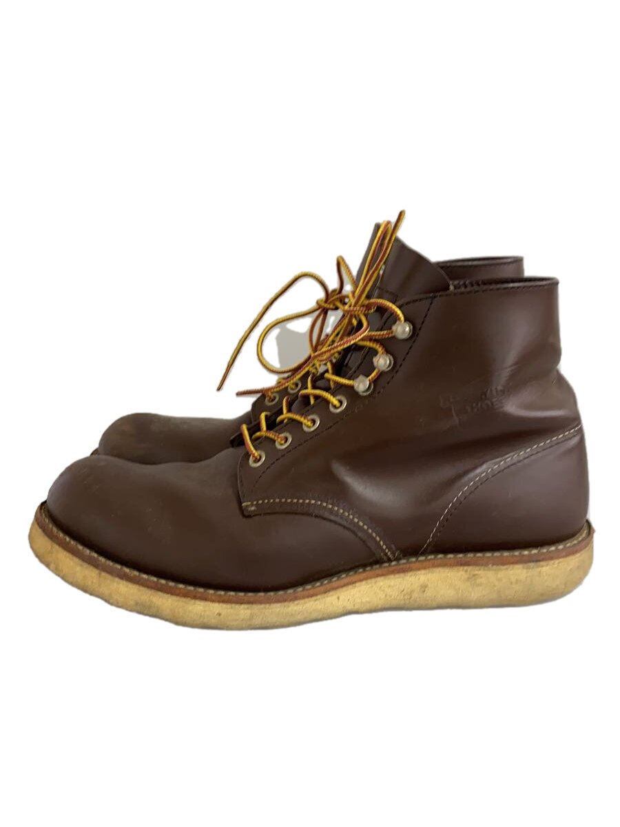 【中古】RED WING◆レースアップブーツ・6インチクラシックプレーントゥ/US9.5/BRW【シューズ】